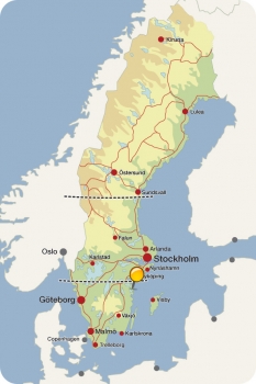 Pdf map Atvidaberg Ostergotland Sweden